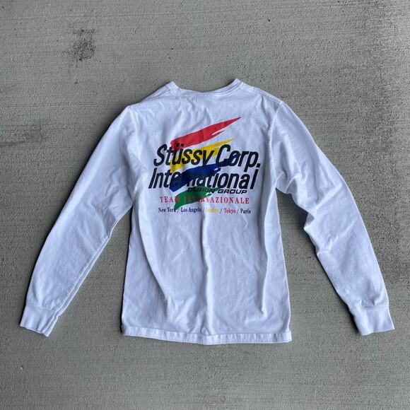 Stussy Corp. International Design Group Long Sleeve Shirt Women XS extra small - Picture 1 of 5